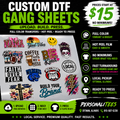 Custom DTF Gang Sheet Builder | PersonaliTees
